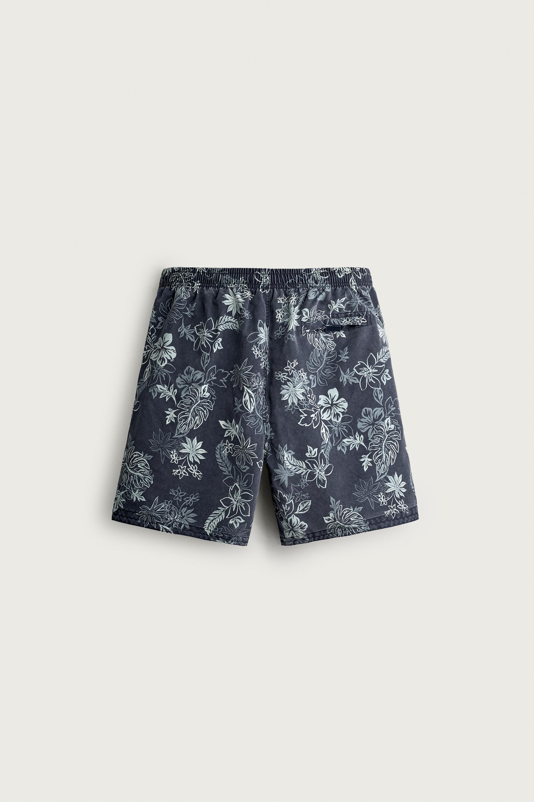 MAILLOT DE BAIN LONG À IMPRIMÉ FLORAL